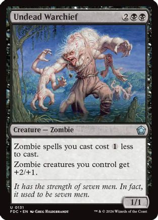 Image of Undead Warchief (FDC-131) - Commander: Foundations