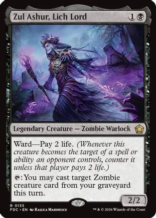 Image of Zul Ashur, Lich Lord (FDC-135) - Commander: Foundations