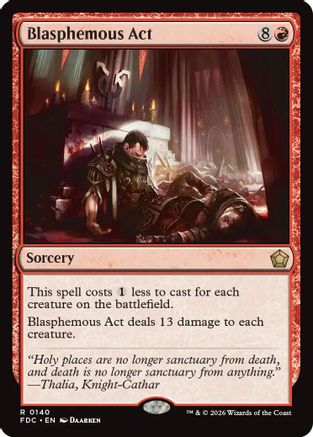 Image of Blasphemous Act (FDC-140) - Commander: Foundations