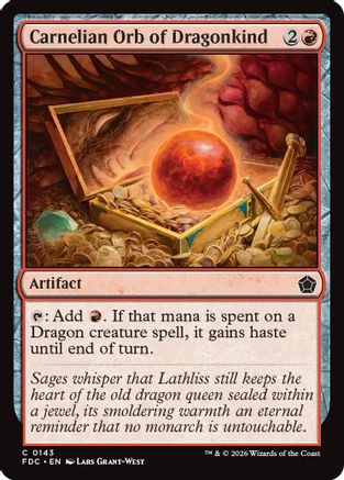 Image of Carnelian Orb of Dragonkind (FDC-143) - Commander: Foundations