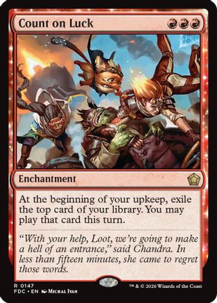 Image of Count on Luck (FDC-147) - Commander: Foundations