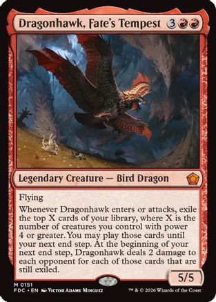 Image of Dragonhawk, Fate's Tempest (FDC-151) - Commander: Foundations