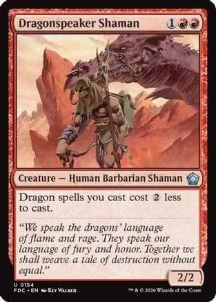 Image of Dragonspeaker Shaman (FDC-154) - Commander: Foundations