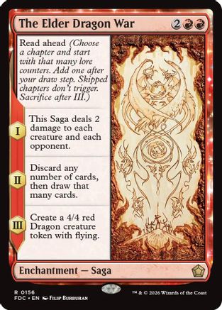 Image of The Elder Dragon War (FDC-156) - Commander: Foundations