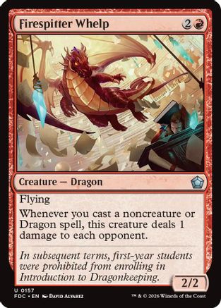 Image of Firespitter Whelp (FDC-157) - Commander: Foundations