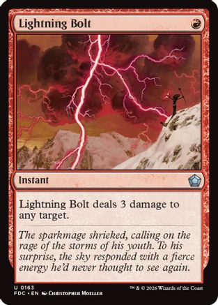 Image of Lightning Bolt (FDC-163) - Commander: Foundations
