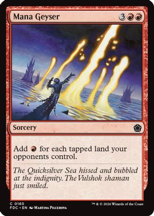 Image of Mana Geyser (FDC-165) - Commander: Foundations