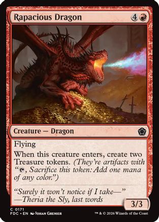 Image of Rapacious Dragon (FDC-171) - Commander: Foundations