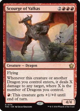 Image of Scourge of Valkas (FDC-174) - Commander: Foundations