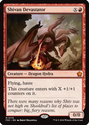 Image of Shivan Devastator (FDC-175) - Commander: Foundations