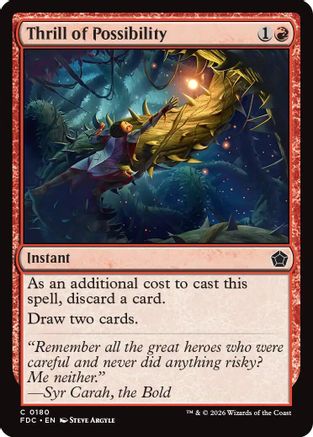 Image of Thrill of Possibility (FDC-180) - Commander: Foundations