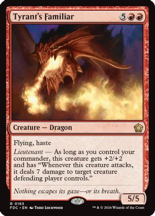 Image of Tyrant's Familiar (FDC-183) - Commander: Foundations