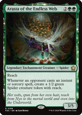 Image of Arasta of the Endless Web (FDC-188) - Commander: Foundations