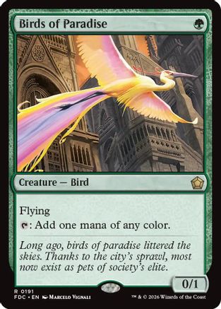 Image of Birds of Paradise (FDC-191) - Commander: Foundations