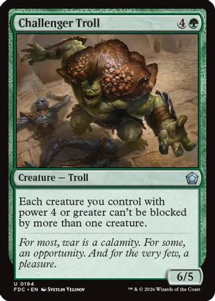 Image of Challenger Troll (FDC-194) - Commander: Foundations