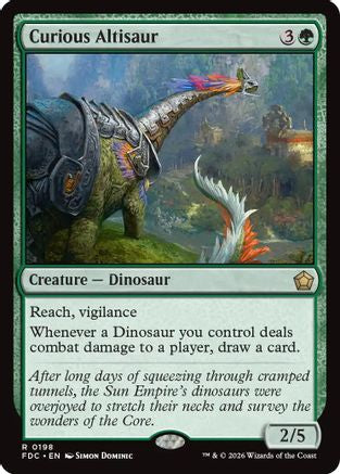 Image of Curious Altisaur (FDC-198) - Commander: Foundations