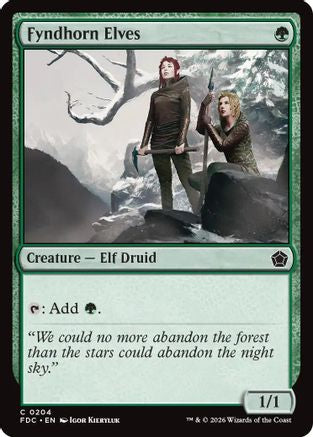 Image of Fyndhorn Elves (FDC-204) - Commander: Foundations