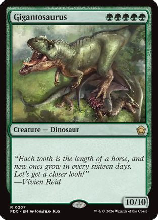 Image of Gigantosaurus (FDC-207) - Commander: Foundations