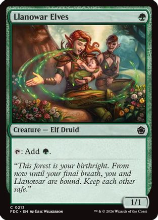 Image of Llanowar Elves (FDC-213) - Commander: Foundations