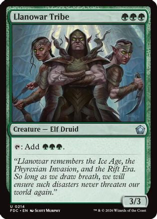 Image of Llanowar Tribe (FDC-214) - Commander: Foundations