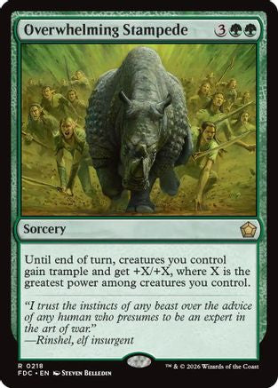 Image of Overwhelming Stampede (FDC-218) - Commander: Foundations