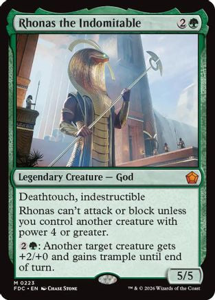 Image of Rhonas the Indomitable (FDC-223) - Commander: Foundations