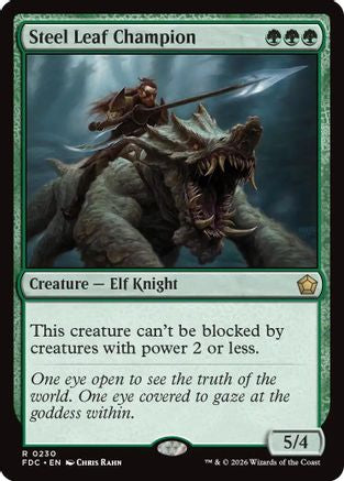 Image of Steel Leaf Champion (FDC-230) - Commander: Foundations