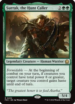 Image of Surrak, the Hunt Caller (FDC-232) - Commander: Foundations