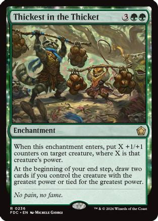 Image of Thickest in the Thicket (FDC-236) - Commander: Foundations