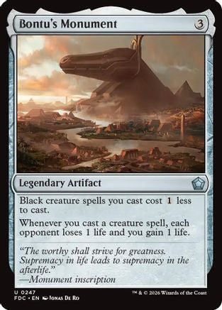 Image of Bontu's Monument (FDC-247) - Commander: Foundations