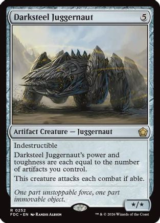 Image of Darksteel Juggernaut (FDC-252) - Commander: Foundations