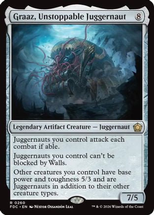 Image of Graaz, Unstoppable Juggernaut (FDC-260) - Commander: Foundations