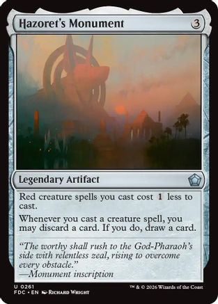 Image of Hazoret's Monument (FDC-261) - Commander: Foundations