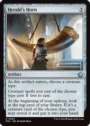 Image of Herald's Horn (FDC-264) - Commander: Foundations