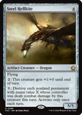 Image of Steel Hellkite (FDC-289) - Commander: Foundations