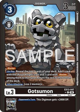 Image of Gotsumon (Limited Foil) (EX13-047) - Chivalrous XIII Foil