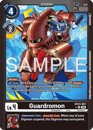 Image of Guardromon (Limited Foil) (EX13-051) - Chivalrous XIII Foil