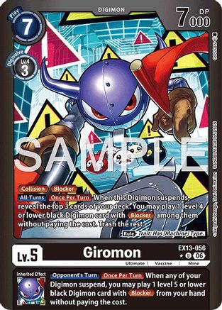 Image of Giromon (Limited Foil) (EX13-056) - Chivalrous XIII Foil