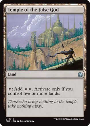Image of Temple of the False God (FDC-315) - Commander: Foundations