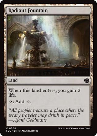 Image of Radiant Fountain (FDC-308) - Commander: Foundations