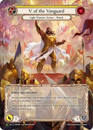 Image of V of the Vanguard (Marvel) (GEM189) - GEM Pack 6 Cold Foil