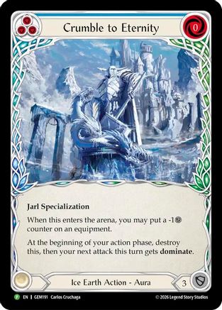 Image of Crumble to Eternity (GEM191) - GEM Pack 6 Cold Foil