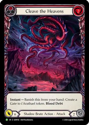 Image of Cleave the Heavens (GEM192) - GEM Pack 6 Rainbow Foil