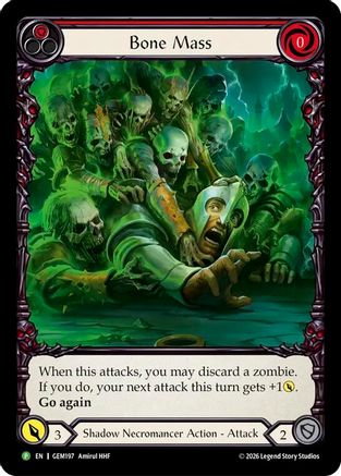 Image of Bone Mass (GEM197) - Usurp the Shadow Throne Rainbow Foil