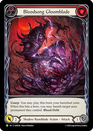 Image of Bloodsong Gloomblade (GEM200) - GEM Pack 6