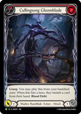 Image of Cullingsong Gloomblade (GEM201) - GEM Pack 6 Rainbow Foil