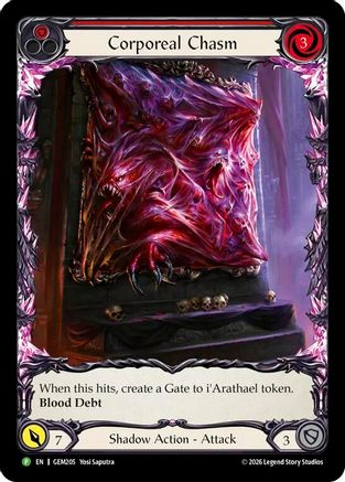 Image of Corporeal Chasm (GEM205) - GEM Pack 6 Rainbow Foil