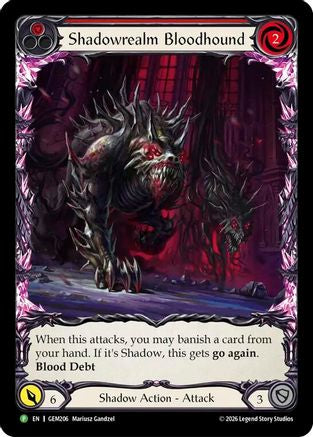 Image of Shadowrealm Bloodhound (GEM206) - GEM Pack 6 Rainbow Foil