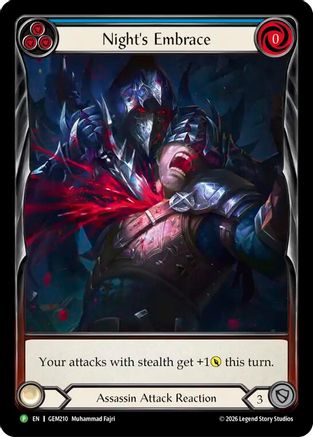 Image of Night's Embrace (GEM210) - GEM Pack 6 Rainbow Foil