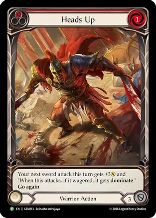 Image of Heads Up (GEM213) - GEM Pack 6 Rainbow Foil